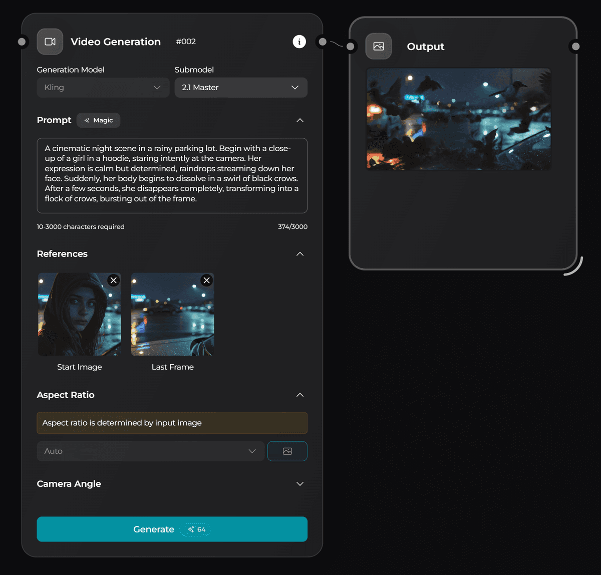 Step 4: Video generation with Kling