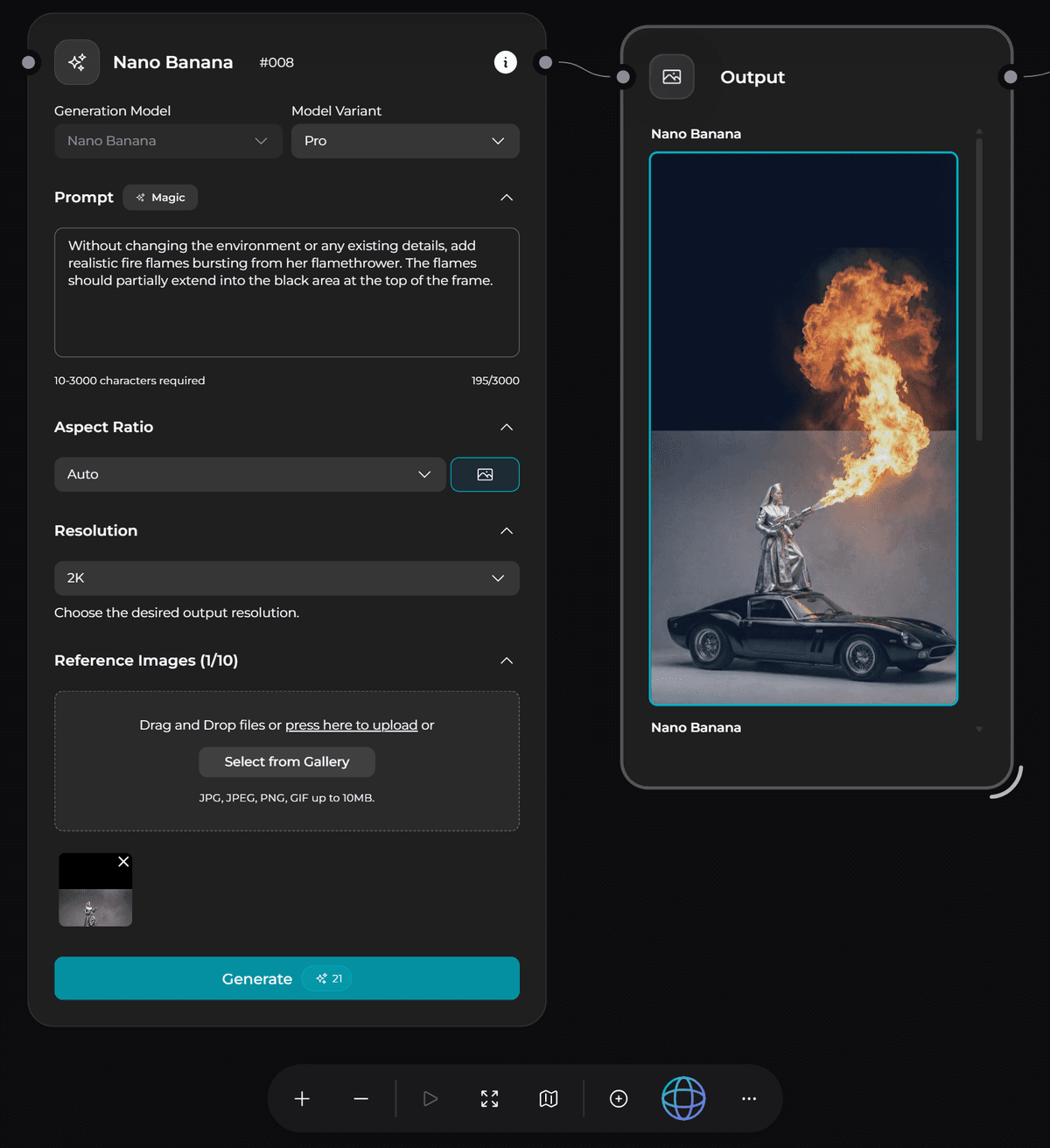Step 4: Adding fire flames